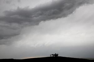 nuvens de tempestade saskatchewan foto