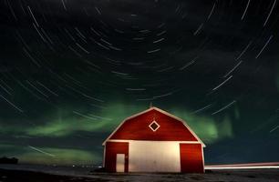 celeiro da aurora boreal foto