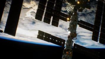 estação Espacial Internacional. elementos desta imagem fornecidos pela nasa foto