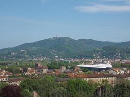 vista aérea de turin foto