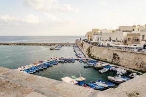 vista panorâmica de gallipoli, salento, itália foto