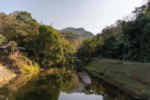 natureza paisagem de montanha no verão foto