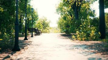 parque fechado vazio como prevenção da doença coronavírus covid-19 foto