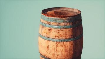 barril de madeira enferrujado velho clássico foto