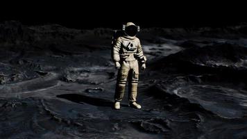 astronauta na missão de pouso lunar. elementos desta imagem fornecidos pela nasa foto