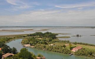 vista aérea de torcello, veneza foto