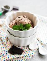 sorvete de chocolate foto