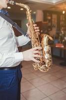 músico saxofonista foto