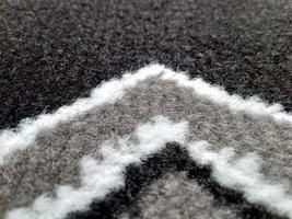 textura de tapete preto e branco