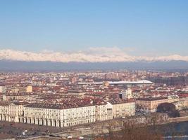 vista aérea de turin foto