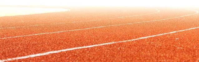 ligue a pista vermelha no estádio. foto