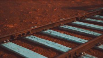 ferrovias abandonadas no deserto foto