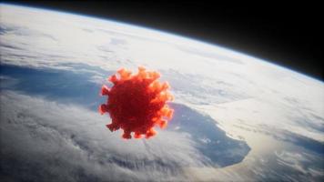 coronavírus covid-19 na órbita terrestre foto