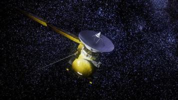 satélite cassini está se aproximando de saturno foto