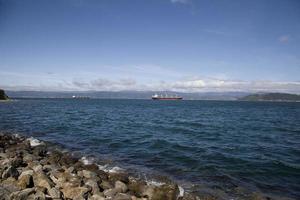 ferry view wellington nova zelândia foto