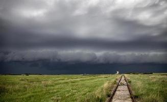 pradaria nuvens de tempestade Canadá foto