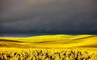 nuvens de tempestade da pradaria foto