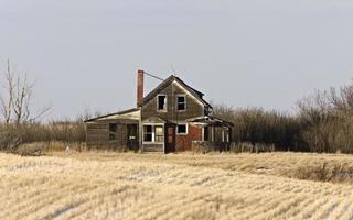 herdade abandonada da pradaria foto