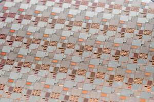 wafer de silício para fabricação de semicondutores de circuito integrado. foto