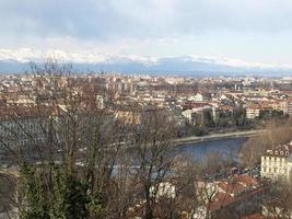 vista aérea de turin foto