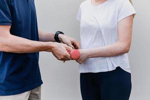 biocinético trabalhando com paciente foto