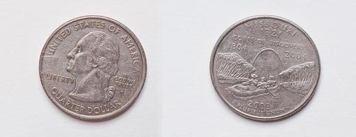 conjunto de moeda 25 centavos ou um quarto de dólar, 2003 eua foto