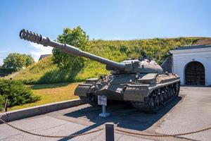 tanque médio soviético da segunda guerra mundial no museu da batalha para kiev foto