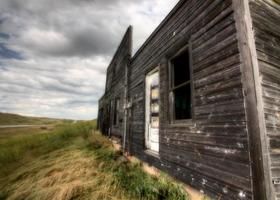 fazenda abandonada saskatchewan canadá foto