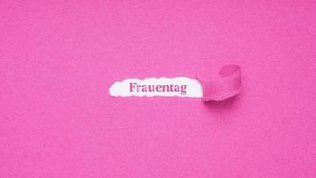 frauentag é alemão para o dia da mulher foto
