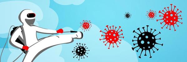 médico contra nova infecção por coronavírus. ilustração 3D foto
