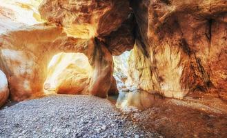 cidade da caverna derinkuyu na capadócia turquia foto