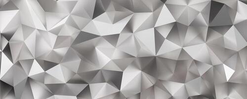 polígono baixo triângulo cinza. poligonal triangular geométrica cinza. fundo de mosaico abstrato. ilustração de renderização 3D. foto