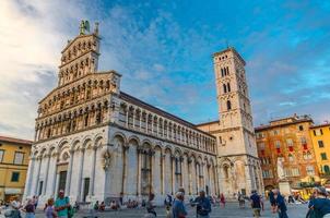 lucca, itália chiesa di san michele in foro st michael roman catholic church basílica foto