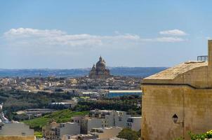 rotunda st. john batist church na vila da cidade xewkija, gozo, malta foto