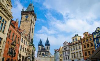 antiga prefeitura e relógio astronômico, praga, república tcheca foto