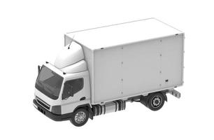 transporte de mercadorias transportar van renderização de ilustração 3d foto