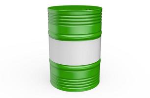 ilustração de recipientes de metal da indústria petrolífera renderização em 3d foto