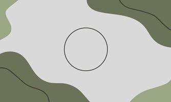 ilustração minimalista verde de um fundo com círculo foto