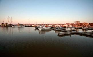 marina de gimli no lago winnipeg foto