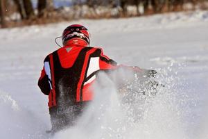 moto de neve canadá foto