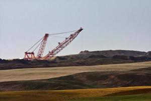 draglines de carvão no sul de saskatchewan foto