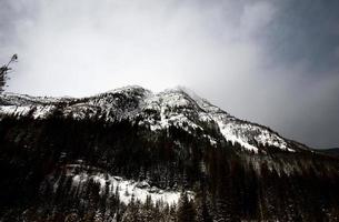 montanhas rochosas no inverno foto