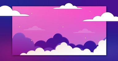 abstrato kawaii céu colorido ultra violeta e fundo de florescência dahlia. gráfico em quadrinhos pastel gradiente suave. conceito para design ou apresentação de cartão de casamento