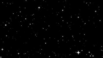 céu noturno com estrelas brilhando em fundo preto