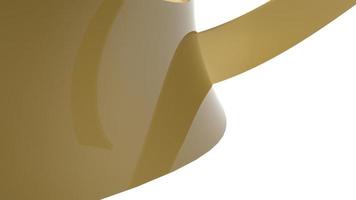 renderização de ilustração 3d de fundo de textura de onda de ouro foto