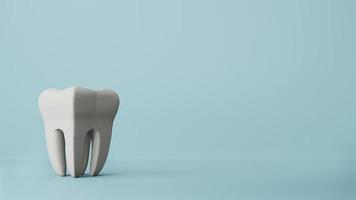 modelo dentário de dente pré-molar, renderização em 3d foto