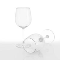 copo de vinho isolado foto