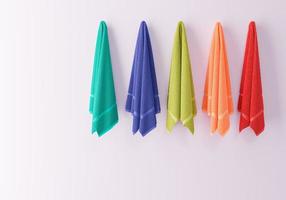 colorido de toalhas