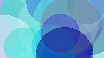 sobreposição de círculos azuis abstratos com fundo branco foto