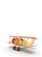 aeronaves vintage de brinquedo. ilustração com lugar vazio para texto. renderização em 3D foto